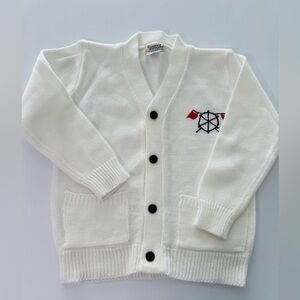 Carriage Boutique Vintage White Anchor Sweater size 2-3T